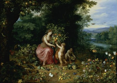 Allegory of Abundance by Jan the Elder Brueghel